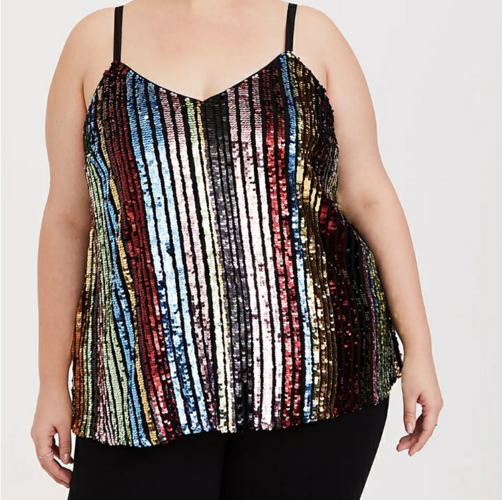 Torrid Multicolor Sequin Tank